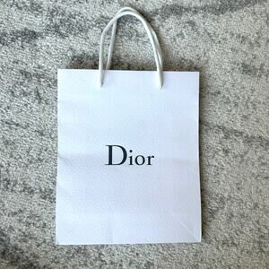 Dior White Small Gift Shopping Bag